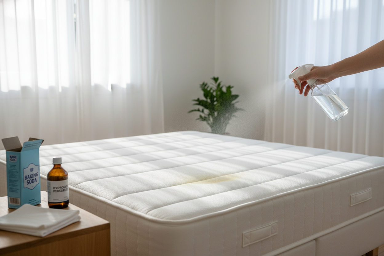 Gele vlekken en zweetgeur uit uw matras verwijderen: De ultieme gids voor een fris bed