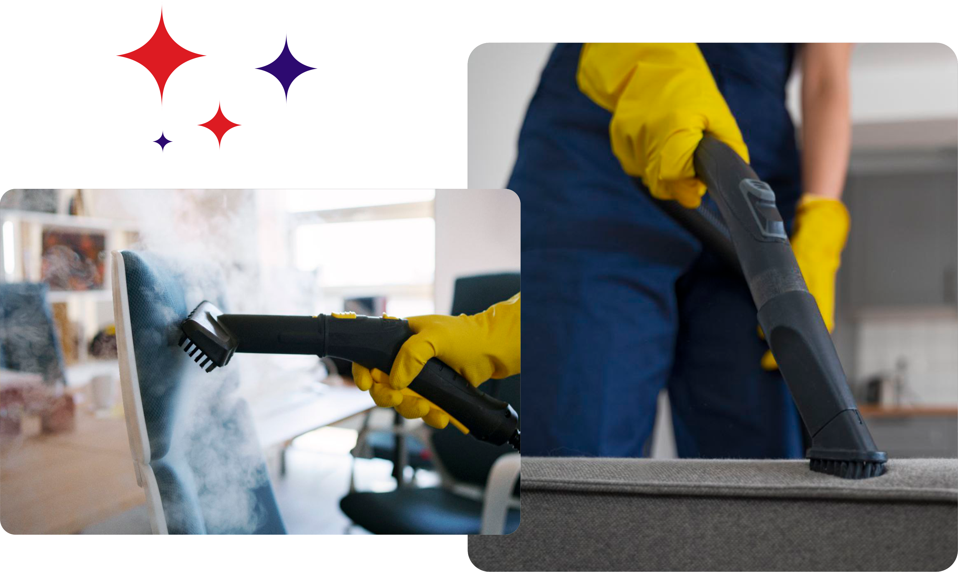 Meubelreiniging Nederland - dieptereiniging bank en stoel met stoom en stofzuiger