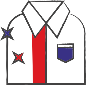 Icon professionele kledingreiniging - schone en frisse kleding